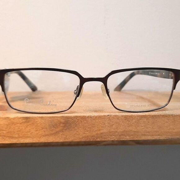 New PIERRE CARDIN Eyeglass Frame, Rx'able, nrown lightweight glasses 53-18-140 - Picture 6 of 6